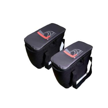 Imagem de Bolsas Laterais Mala Interna Para Baú de Moto Top Case kit com 2 bolsa