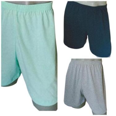 Imagem de Kit 3 shorts masculino samba canção em algodão para dormir - HERDEIRAS