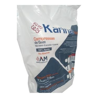 Imagem de Compressa de Gaze 11 Fios 100% Algodão 7,5cm x 7,5cm, 8 Camadas, Pacote 500 Unidades