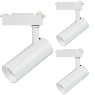 Imagem de Kit 3 Spot Led MR16 para Trilho Eletrificado Branco 110/220v - Blumena