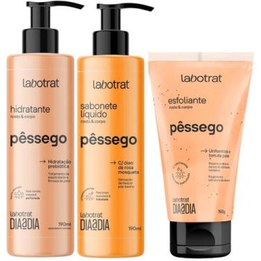 Imagem de Kit Sabonete Liquido + Esfoliante + Hidratante Corpo E Rosto Labotrat 