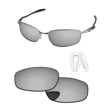 Imagem de PapaViva Lentes de substituição para óculos de sol Oakley Blender OO4059 armação cromada prata