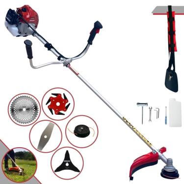 Imagem de Roçadeira Multifuncional Kawashima BCJ521-L À Gasolina Motor 2T 52cc 2,5HP 10.000rpm Ideal Para Todos os Tipos de Trabalhos Com 5 Opções de Cortes