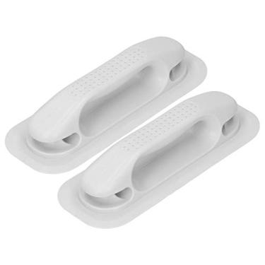 Imagem de Corrimão inflável de barcos de corrimão de bote com buraco de caiaque durável de caiaque PVC Handrail para barcos infláveis barcos de pesca cinza branco 23.5x8.5x4.5cm 2pcs