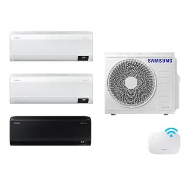 Imagem de Tri-Split Samsung WindFree 24.000 BTUs (1x9000 Black Edition -2X9000 W