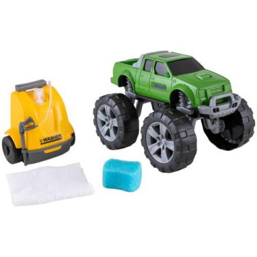 Imagem de Carrinho Lava Rápido Wash Garage Usual Brinquedos - com Acessórios
