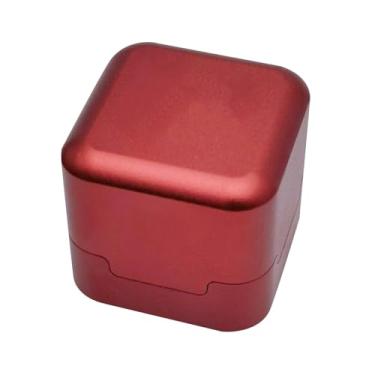 Imagem de Lljsszr Suporte para Giz de Taco de Bilhar, Caixa de Giz Quadrada, Resistente E Leve, Feita de Liga de Alumínio, Vermelho