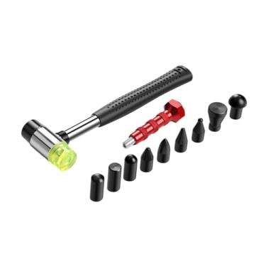 Imagem de Generic Ferramentas de reparo de amassados sem pintura com pontas de impacto Martelos de borracha Martelos de demolição leves para painéis automotivos