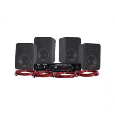 Imagem de Kit De Som Para Ambiente Hayonik Ambience 4000 V2 Preto