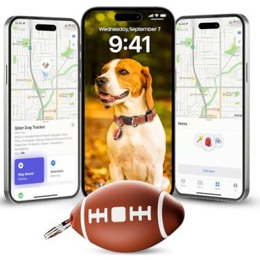 Imagem de QDAN Rastreador de cães, rastreador GPS para cães com coleira, rastreador de animais de estimação para gatos, rastreador de localização, localizador inteligente de itens, sem carregamento, sem taxa