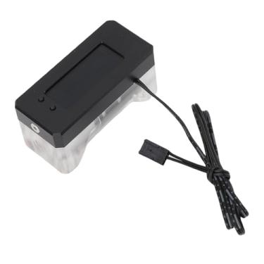Imagem de Tangxi Medidor de Fluxo de Resfriamento de água, Indicador de Fluxo de Refrigeração Digital de Alarme Com Temperatura RPM Monitoramento para PC de Resfriamento de água, 12-24V
