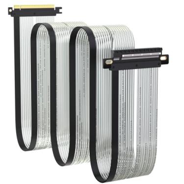 Imagem de GLOTRENDS Cabo Riser PCIe 5.0 X16 para GPUs PCIe 5.0/4.0, como GeForce RTX 50/RTX 40 Series e AMD Radeon RX9000/RX7000 Series