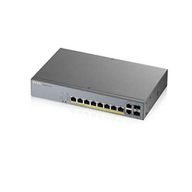 Imagem de ZyXEL – Interruptor de vigilância inteligente de IP e CCTV com 8 portas Gigabit 130W Poe+ de alta potência (Gs1350-12HP)