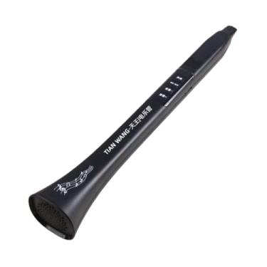 Imagem de menolana Instrumento de elétrico, instrumento musical, zarabatana elétrica portátil, bocal substituível para palco, presentes de aniversário para adultos, Preto