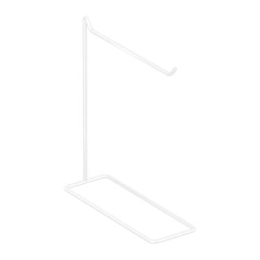 Imagem de LCSVCCXA Suporte de Ferro para Exposição de Joias, Organizador de Joias, Colares, Bijuterias, Cabide para Armazenamento de Anéis, Branco