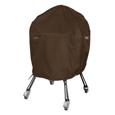 Imagem de Classic Accessories 55-730-056601-RT Madrona Capa para churrasqueira de cerâmica Kamado de 68,5 cm de diâmetro x 114,3 cm de altura, cacau escuro