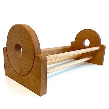 Imagem de Suporte de CD de DVD, suporte para discos de CD, suporte de CD de madeira, armazenamento de discos de vinil, suporte de exibição de CD de mesa, suporte de loja de álbuns, comporta até 30 álbuns ou CDs