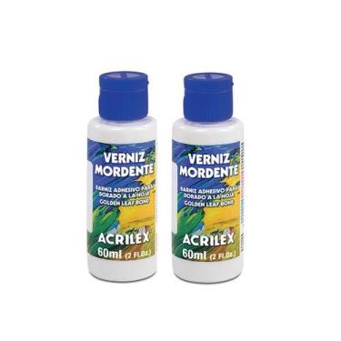 Imagem de Verniz Mordente Acrilex 60ml Acrilex Kit C/2 Unidades