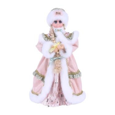 Imagem de predolo Enfeite de mesa de boneca de Natal para meninas, decoração de Natal para jardim de fadas de ano novo