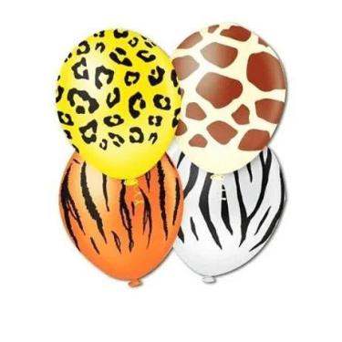 Imagem de Balao 10 Safari Sortido C/25 Picpic - PIC PIC