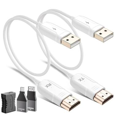Imagem de PAUNEZUEL Transmissor E Receptor Hdmi Sem Fio, Extensor Portátil De 50 M (165 Pés) Plug & Play 2.4G/5 Ghz Com Saída Loop Para Streaming Dslr, Laptop, Netflix, Youtube, Ps4 Tv/Projetor