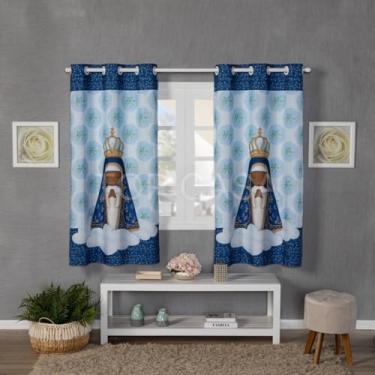 Imagem de Cortina Infantil Estampada, 200 x 150 cm, Poliéster, Decorativa para Quarto, Sala ou Escola (SANTINHA)