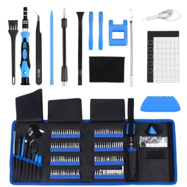 Imagem de Tzdxfgl Conjunto de chaves de fenda de precisão de 142 peças, chave de fenda manual de reparo eletrônico com 120 pontas magnéticas para consertar telefone, computador, tablet, laptop, PC, console de