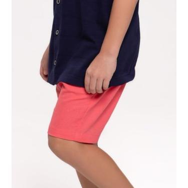 Imagem de Bermuda Infantil Menino Em Linho Trick Nick Rosa, 12, Rosa