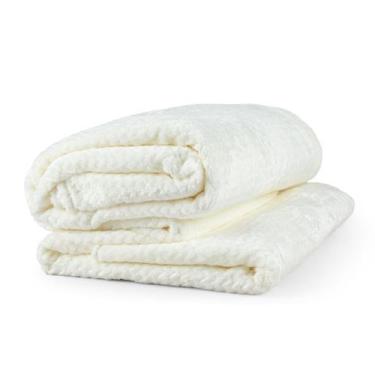 Imagem de Cobertor Manta Lisa Casal King Chevron Flannel 2,40m x 2,20m  - Bia En