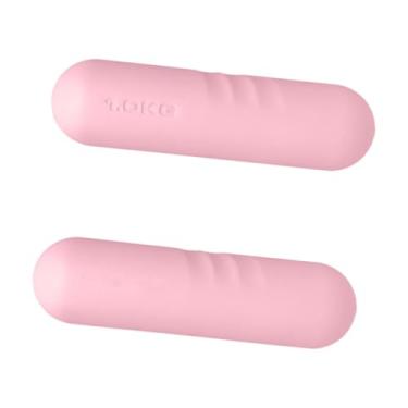 Imagem de Dynwave 2x Barra de Peso de Halteres Crianças Adultos Antiderrapante Silicone Ferro Fundido Levantamento de Pesos de Mão Conjunto de Halteres para Corrida, Rosa