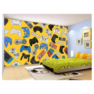 Imagem de Papel De Parede 3D Infantil Controle Game Jogo 3,5M Azs233