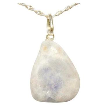 Imagem de Colar de Pedra Ambligonita Natural com Montagem em Prata 950 - Acessór