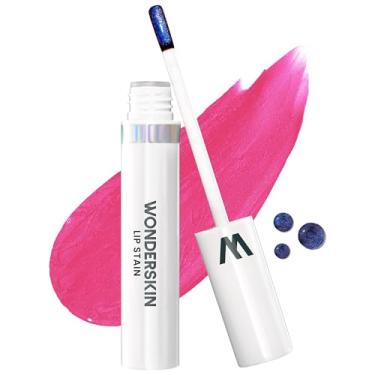 Imagem de Wonderskin Wonder Blading Lip Stain Peel Off Masque - Batom Vermelho De Longa Duração, à Prova D'água E De Transferência, Acabamento Fosco Peel Off Lip Stain (Neon Rose)