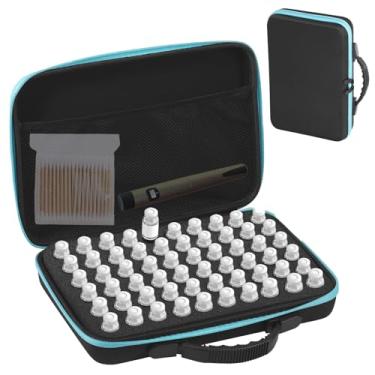 Imagem de Estojo protetor de frasco de insulina com 60 compartimentos, suporte de frasco de insulina adequado para frasco padrão de 5 a 10 ml, frascos para diabetes, insulinas, bolsa organizadora e protetor