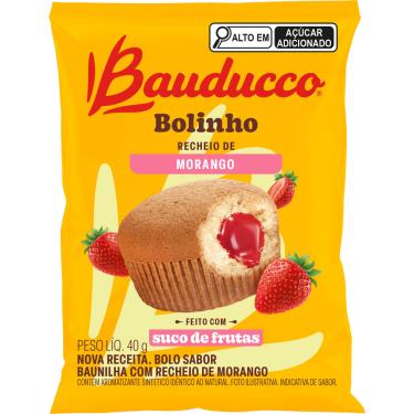 Imagem de Bolinho Bauducco Baunilha Recheio Morango 40g