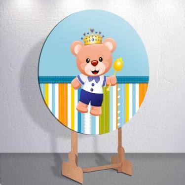 Imagem de Capas Painel Grande e Mini Painel Redondo Festa Infantil Ursinho Menin