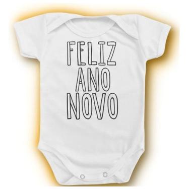 Imagem de Body Para Bebê Ano Novo Menino Menina Presente Papai Mamãe - Borizinho
