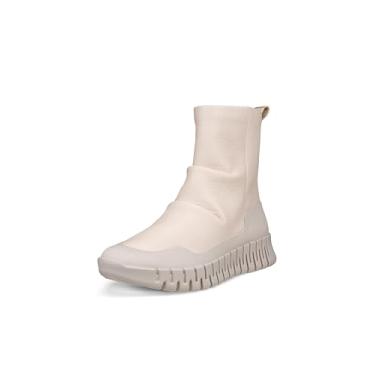 Imagem de ECCO Bota feminina Gruuv Pull on Mid Fashion, Cascalho/calcário, 8-8.5