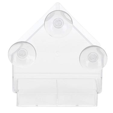 Imagem de Zhjvihx Alimentador de Pássaros, a Capacidade é Suficiente Alimentador de Pássaros Interno, Material PS de Alta Transparência Promove o Relacionamento Com para Jardim Com Varanda Em Casa No