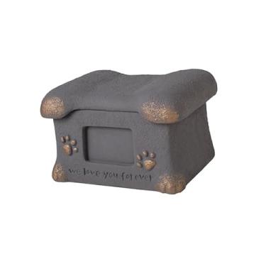 Imagem de Generic Urna memorial de cremação para animais de estimação em formato de osso, organizador de lembranças, lembrança de jardim, funeral, armazenamento de, Cinza