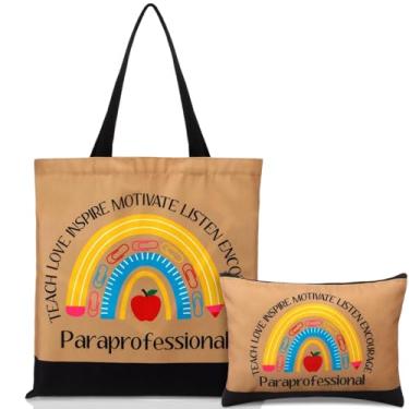 Imagem de Paterr 2 peças de presentes paraprofissionais, kit de sobrevivência, bolsa de maquiagem cosmética, presentes de agradecimento para mulheres (Novetly, preto)