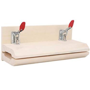 Imagem de ZJchao Braçadeira de Costura de Couro Costurada à Mão, 250 Mm de Comprimento, Largura Ajustável, Madeira de Faia, Suprimentos de Couro, Torno de Costura Com Alça de Liberação Rápida para Projetos de