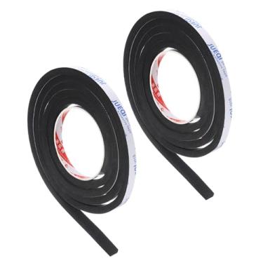 Imagem de Fita de espuma isolante de 0,9 cm L x 1,5 cm de comprimento x 1,6 m, 2 rolos de EVA autoadesivo para isolamento térmico de janela de porta de tubo à prova de som, antivibração, colisão antivibração