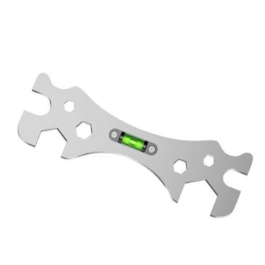 Imagem de Chave inglesa de torneira para chuveiro de 9 mm, 12 mm, 14 mm, 17 mm, 23 mm, 30 mm, aberturas de porca de parafuso com nível para reparo de tubo de mangueira de banheiro