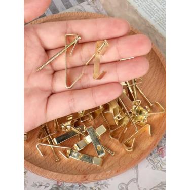 Imagem de Kit de pendurar quadros - Conjunto de 100 ganchos de parede com pregos para drywall, capacidade de 4,5 a 45 kg