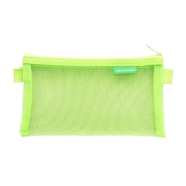 Imagem de Mini bolsa de moedas pequena bolsa criativa de cor sólida bolsa de moedas de malha transparente fofa bolsa cosmética feminina (verde)