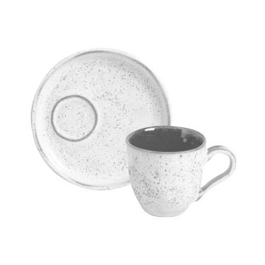 Imagem de Conjunto com 6 Xícaras De Café Orgânico 70ml com 6 Pires Descentralizado Echo