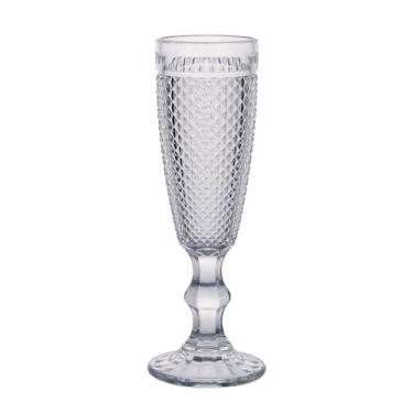 Imagem de Jogo taca vidro champagne bico de jaca 6pcs x 170ml transparente - Nia