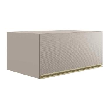 Imagem de Armário Aéreo P- Cozinha Proença C- 1 Porta Basculante 80cm Nogueira Touch-nude Prime - Demóbile