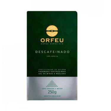 Imagem de Café Torrado e Moído Orfeu Descafeinado 250g - Café Orfeu